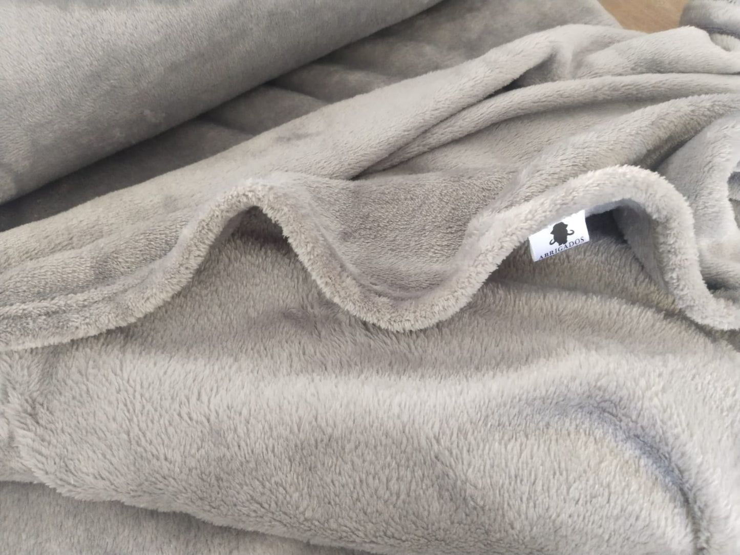 Manta Frazada Para Cama Doble y/o Semidoble Gris 185X220 CM