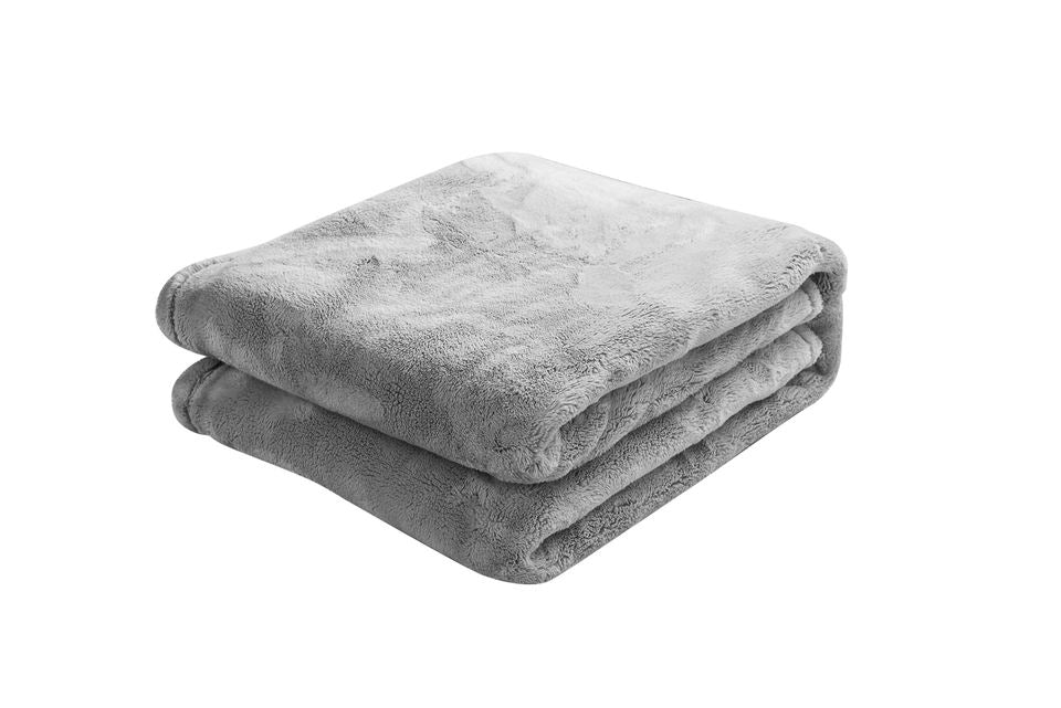 Manta Frazada Para Cama Doble y/o Semidoble Gris 185X220 CM