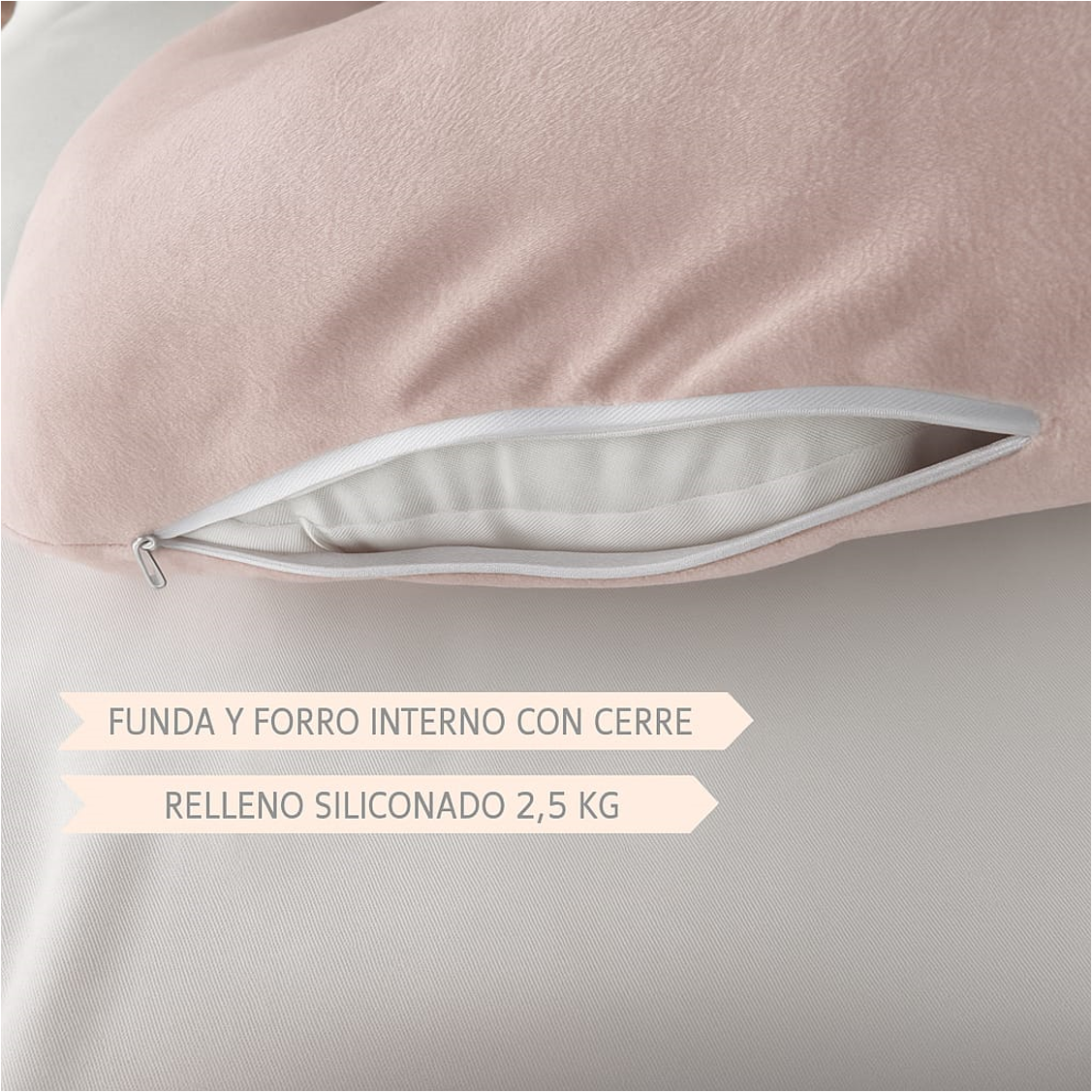 Cojin Embarazo y/o Cuerpo Entero Rosa