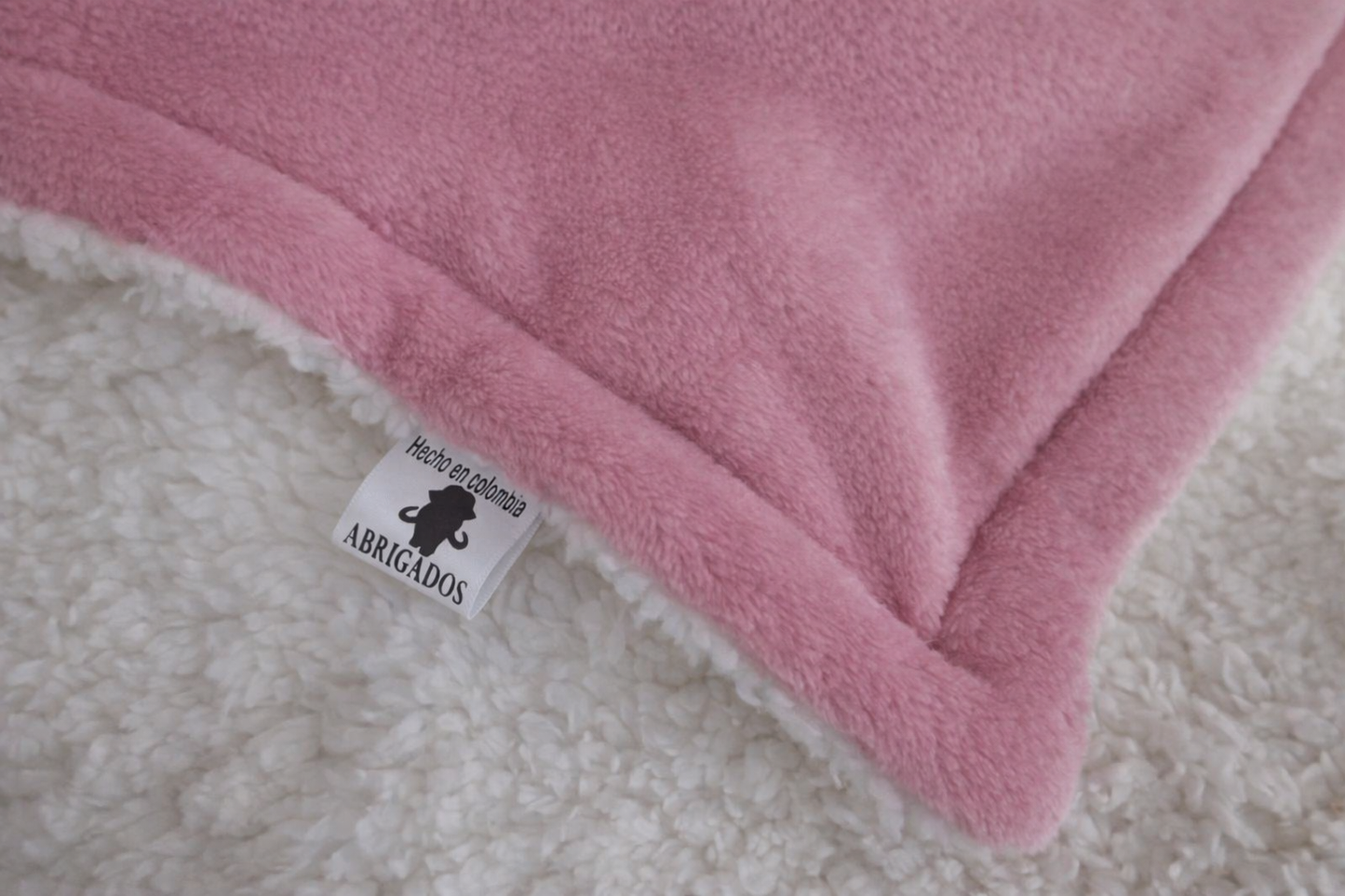 Cobija Termica Sherpa Cama Doble rosado
